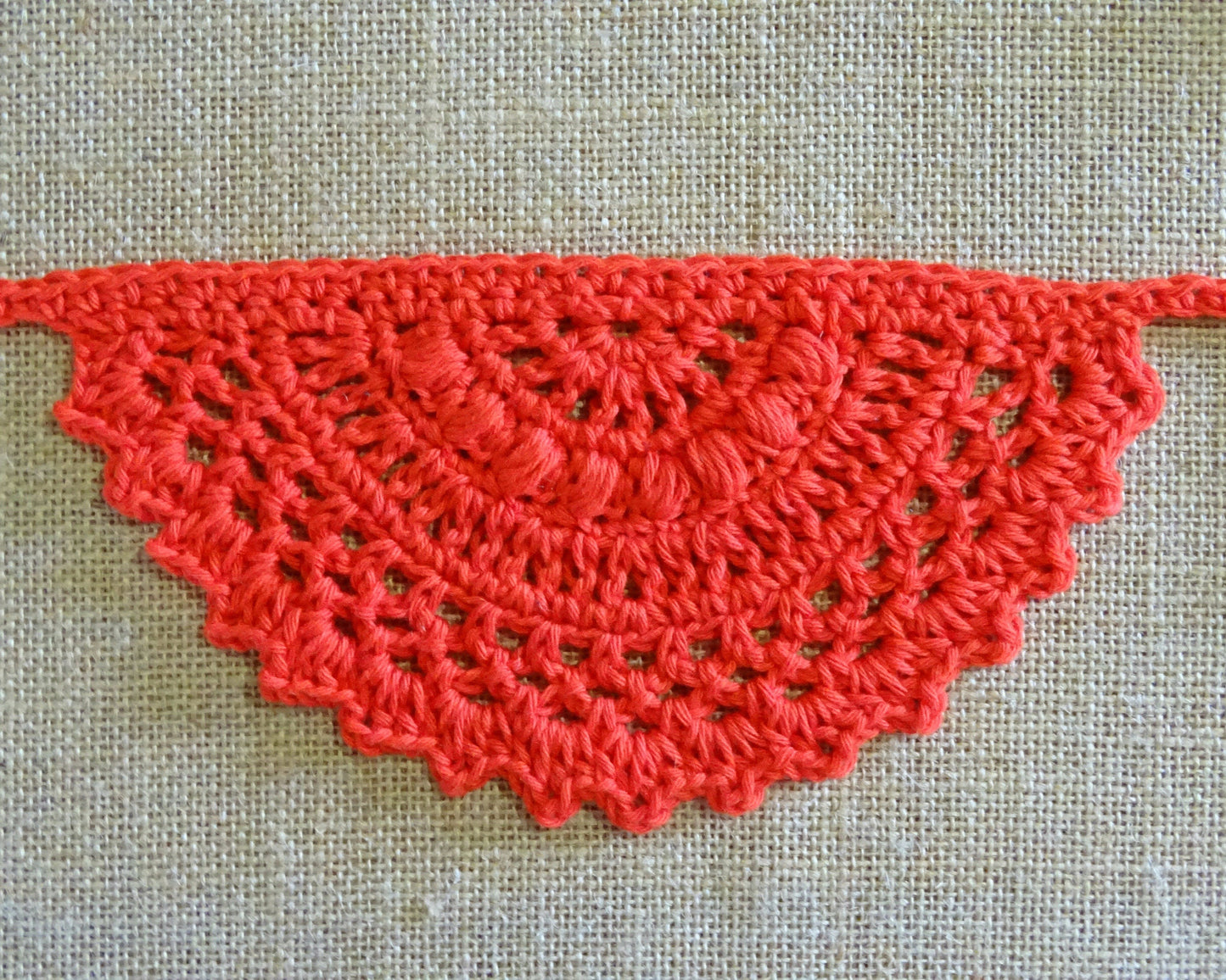 Crochet Bunting Pattern | Crocheted Garland Tutorial | DIY Boho Wall Decor Project Stash Buster | Boho Home Decor House Warming Gift 0166