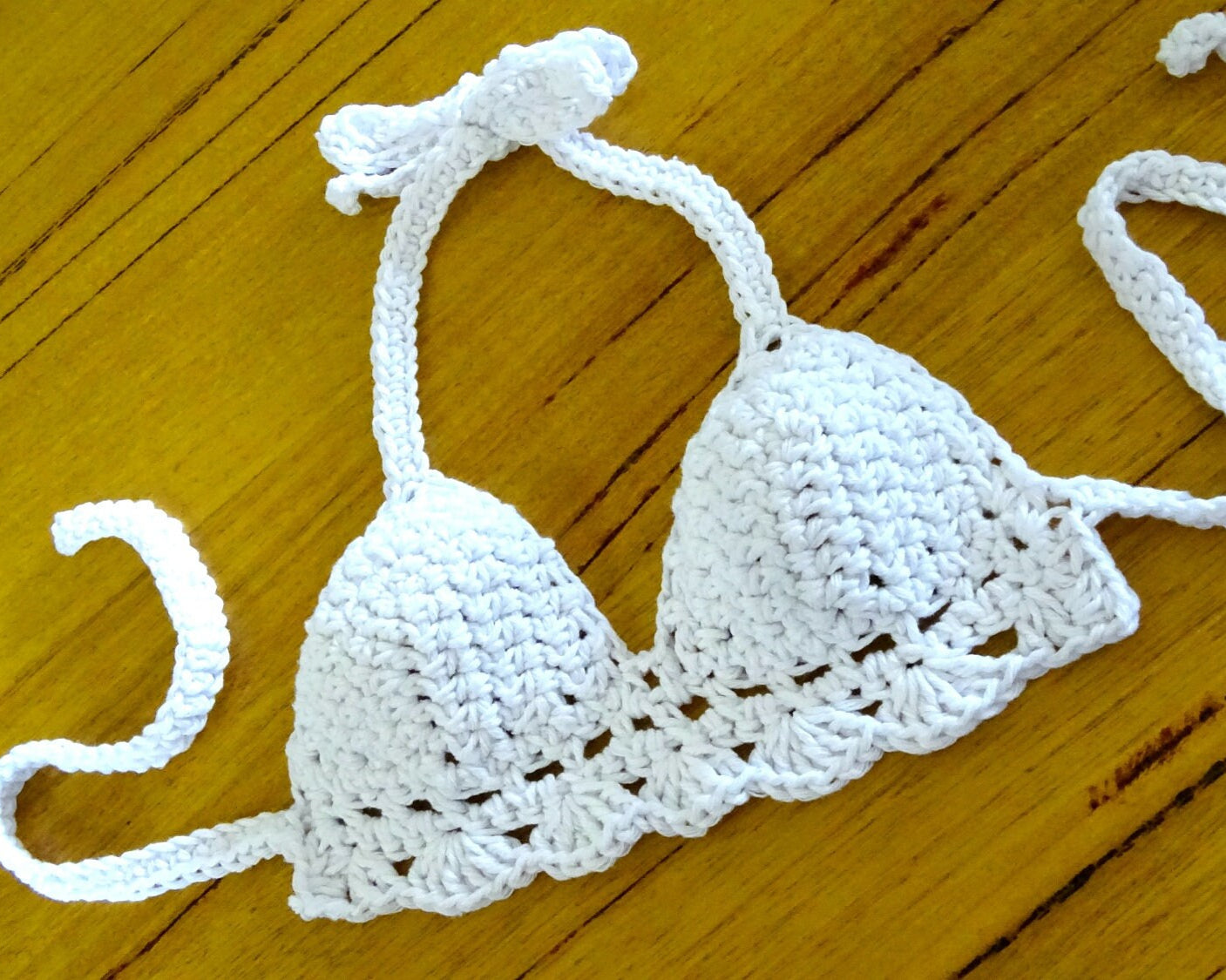 Crochet Bikini Pattern Download | Crocheted Festival Bra Halter Neck Crop Top PDF Pattern | Boho Bohemian Beach Style Clothing Top 0107