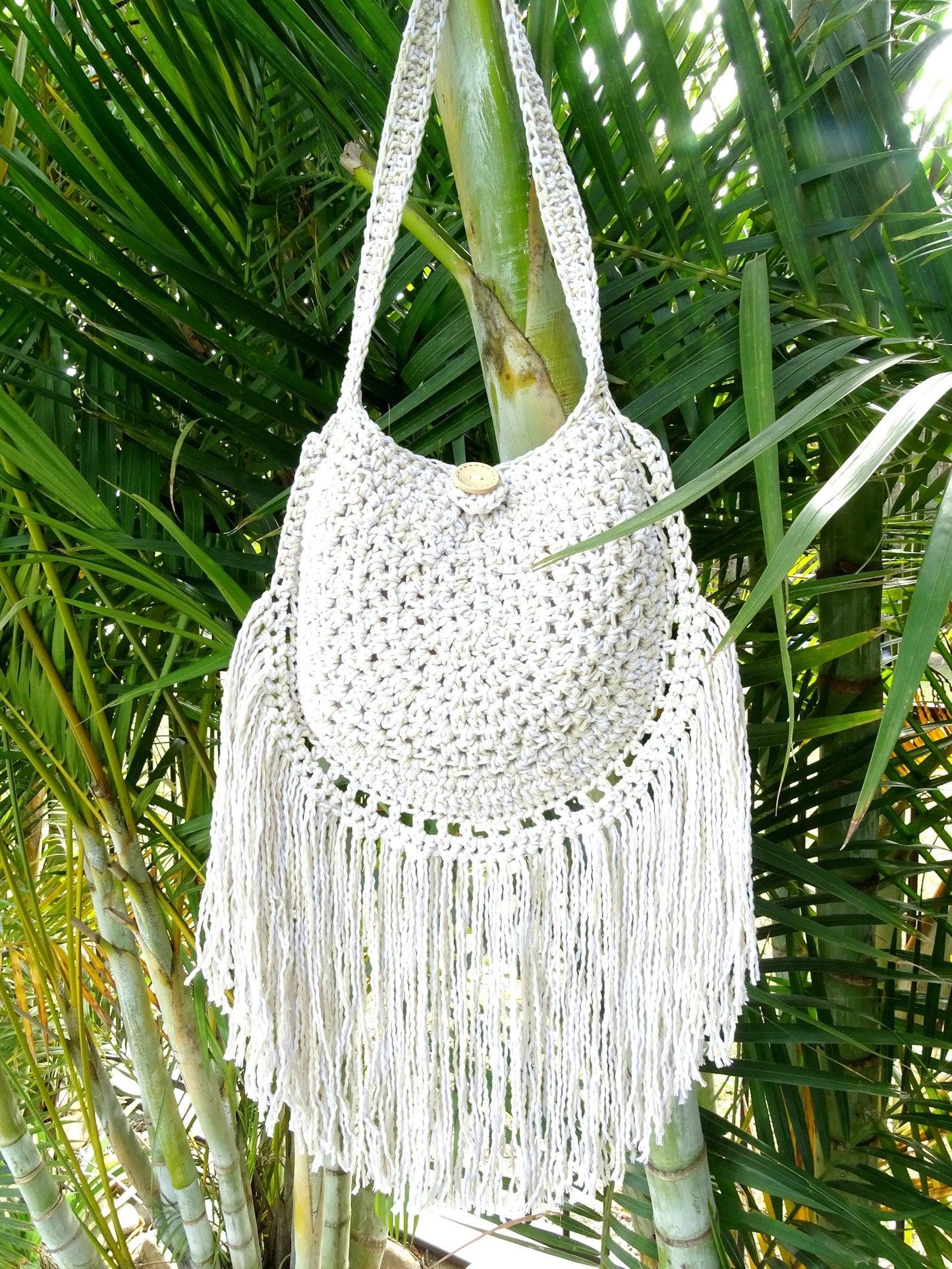 Crochet Bag Pattern | Crocheted DIY Shoulder Crossbody Tassel Bag Purse PDF Patterns Download | Cross Body Shoulder Bag Tutorial 0140
