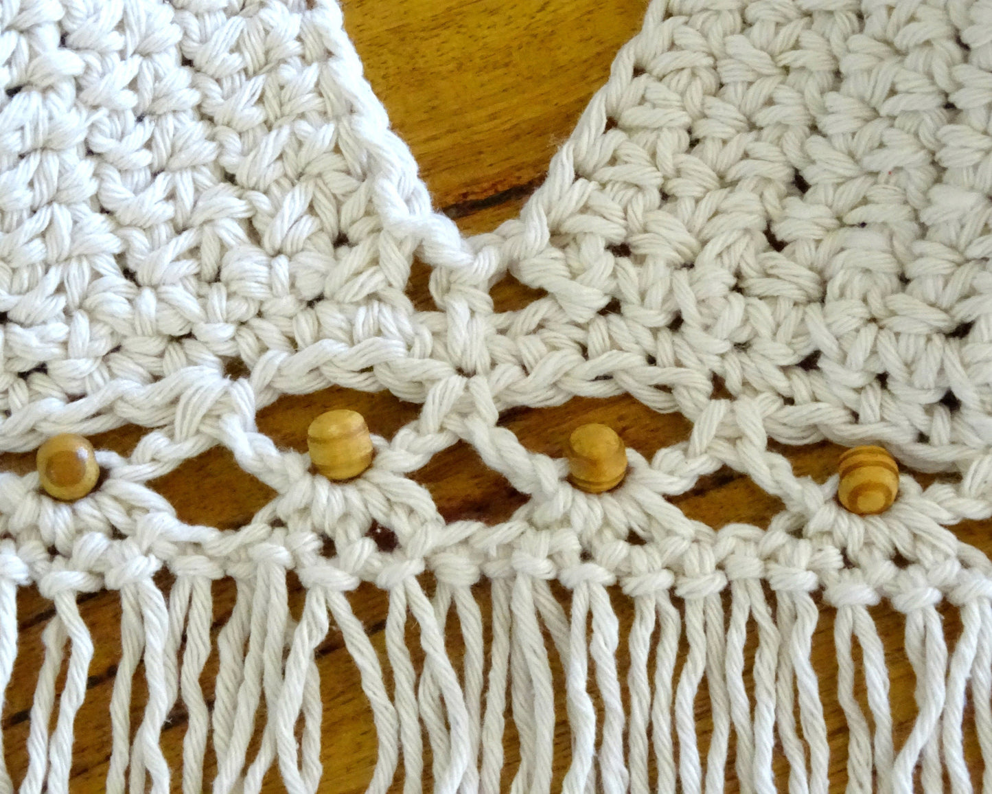 Crochet Boho Top Pattern Download | Crocheted Tassel Bikini Halter Crop Top PDF Pattern | Beaded Bohemian Clothing Festival Top 0114