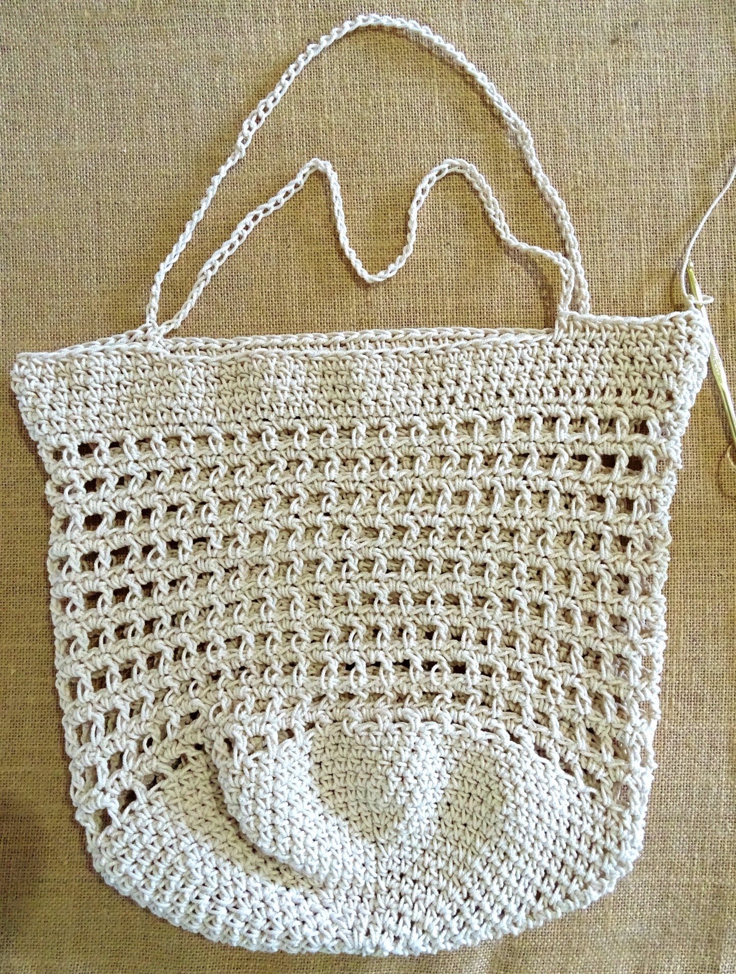 Crochet Bag Pattern | PDF Crocheted Beach Bag Tutorial | DIY Market Bag Pattern Project | Crochet Bag Making | Boho Shoulder Bag 0158