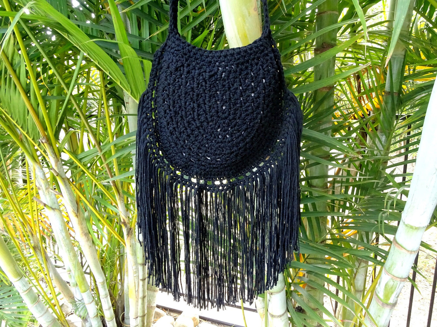 Crochet Bag Pattern | Crocheted DIY Shoulder Crossbody Tassel Bag Purse PDF Patterns Download | Cross Body Shoulder Bag Tutorial 0140