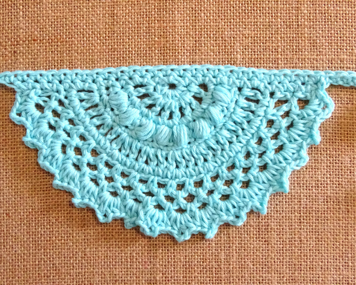 Crochet Bunting Pattern | Crocheted Garland Tutorial | DIY Boho Wall Decor Project Stash Buster | Boho Home Decor House Warming Gift 0166