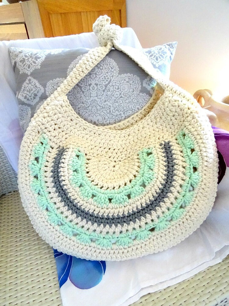Crochet Bag Pattern | DIY Bag Pattern Tutorial | PDF Crocheted Download | Crochet Bag Making | Boho Shoulder Bag | Accessories 0104