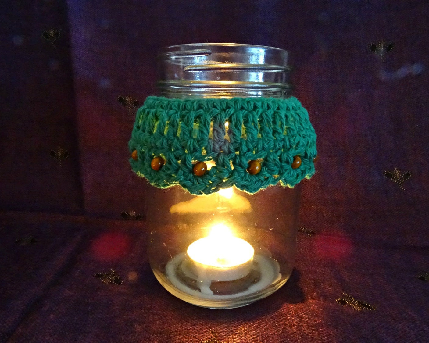 3 x PDF Crochet Candle Cozy Cozies Patterns For Mason Jars | Crocheted Home Decor House Warming Gift | DIY Boho Wedding Candles | 0133