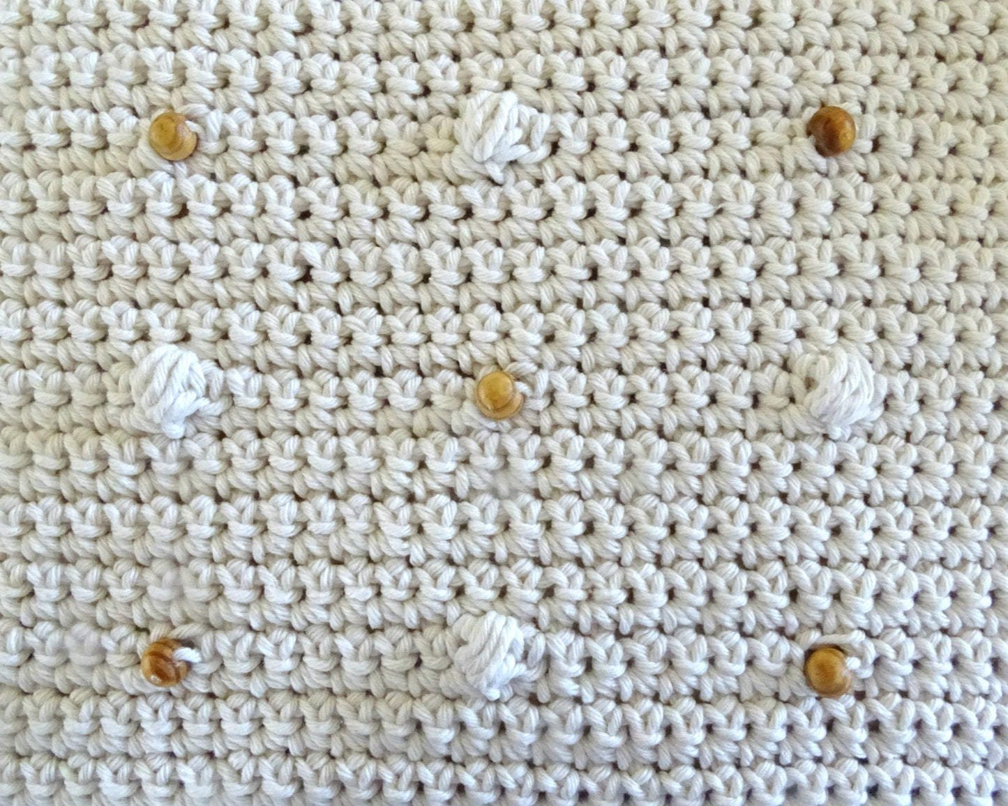 Crochet Cushion Cover Pattern | Crocheted DIY Beaded Boho Throw Pillow PDF Patterns Tutorial Download | Bohemian Homewares Home Decor 0153