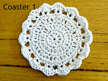 3 x PDF Crochet Coaster Patterns | DIY Crocheted Coaster Set Mug Rug Tutorial | Table Decor House Warming Gifts Crochet Project 0132