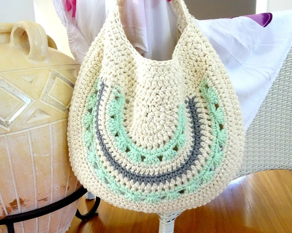 Crochet Bag Pattern | DIY Bag Pattern Tutorial | PDF Crocheted Download | Crochet Bag Making | Boho Shoulder Bag | Accessories 0104