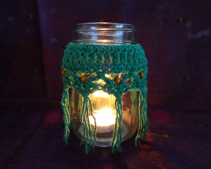 3 x PDF Crochet Candle Cozy Cozies Patterns For Mason Jars | Crocheted Home Decor House Warming Gift | DIY Boho Wedding Candles | 0133